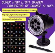Dekorativní venkovní projektor - 12 světelných motivů
