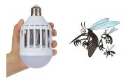 Elektrický lapač hmyzu s LED světlem ve formě žárovky