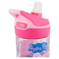 Dětská láhev na pití Prasátko Pepa Pepa s odklápěcím uzávěrem 620ml - růžová