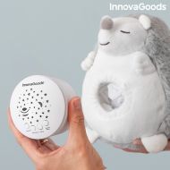 Plyšová hračka ježek s bílým šumem a projektorem na noční světlo - InnovaGoods Spikey