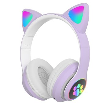 Bezdrátové sluchátka s kočičíma ušima…